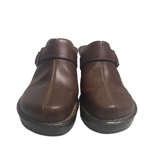 BORN Women’s Leather  Clogs Mules Size 8 Brown Handcrafted Slip Ons SEE DESCRIPT - Picture 1 of 12
